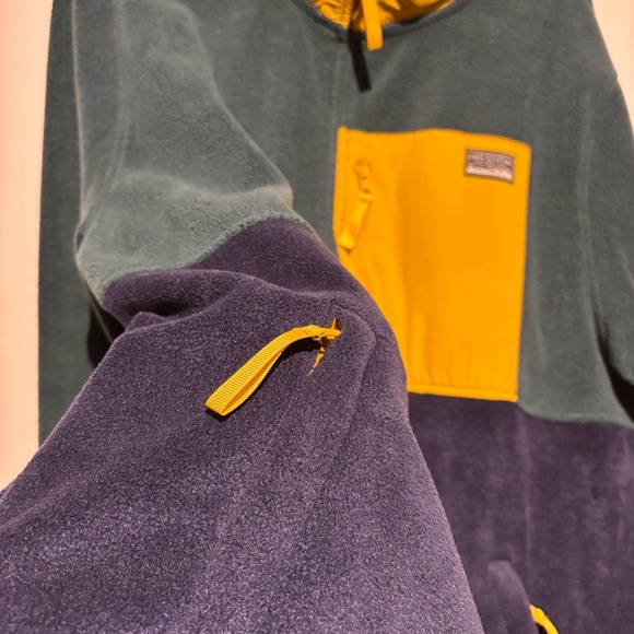 Free Nature Colorblock Fleece Jacket - Green, Yellow, Navy Large - Picture 6 of 9